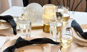 Event Table. Photo Provided by Casablanca Cruises