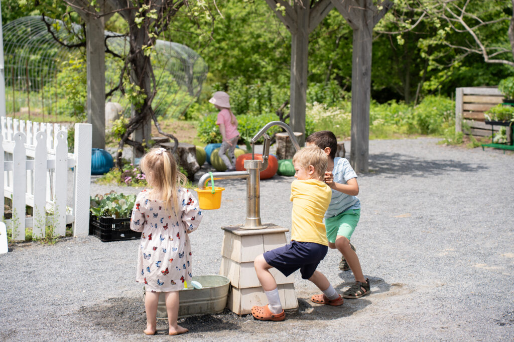 Kids Playing. Photo Courtesy of Coastal Maine Botanical Gardens Kids Playing. Photo Courtesy of Coastal Maine Botanical Gardens