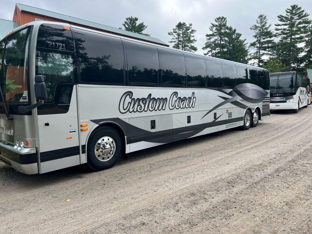Custom Coach Buses. Photo Provided by Custom Coach of New England Custom Coach Buses. Photo Provided by Custom Coach of New England