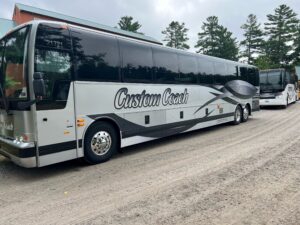 Custom Coach Buses. Photo Provided by Custom Coach of New England