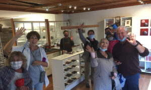 Group at Tour Stop. Photo Provided by Maine Day Ventures