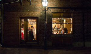 Exterior of Restaurant with Guests Dining Inside, Photo Courtesy of Street and Company