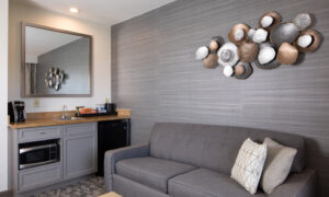 Embassy Suites Guest Room. Photo Provided by Embassy Suites by Hilton Portland