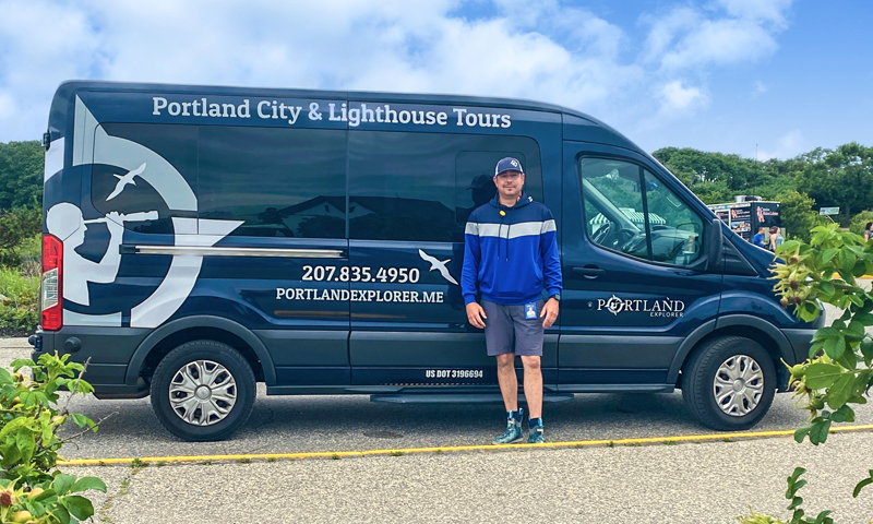 Portland Explorer Tours Van. Photo Provided by Portland Explorer Tours
