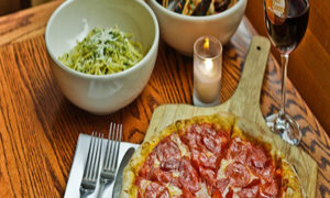 Pizza and Pasta Meal, Photo Courtesy of The Corner Room