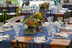 Tables at Event. Photo Credit: Churchill Events