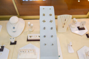Earrings at Brown Goldsmiths. Photo Credit: Visit Portland