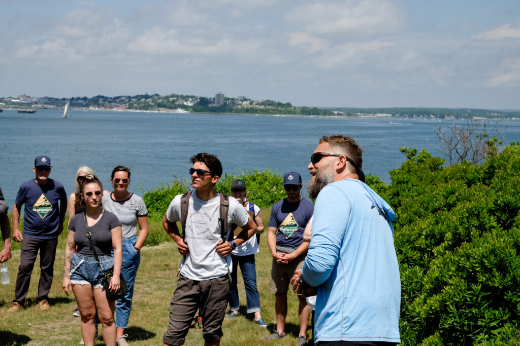 Tour of Fort Scammel. Photo Credit: Portland Explorer