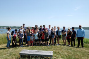 Group Tour of Fort Scammel. Photo Credit: Portland Explorer