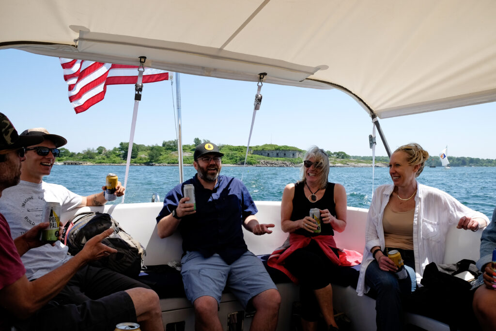 Group on Boat Tour. Photo Credit: Portland Explorer