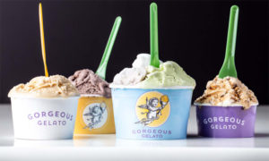 Dishes of Gelato. Photo Provided by Gorgeous Gelato