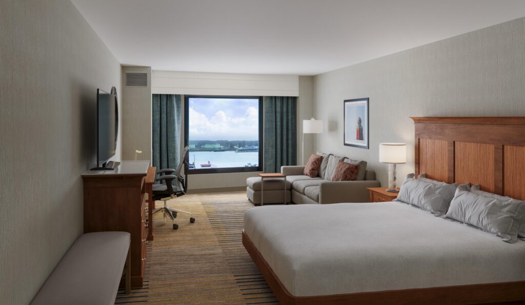 HGI Guestroom. Photo Courtesy of HGI Portland Downtown Waterfront