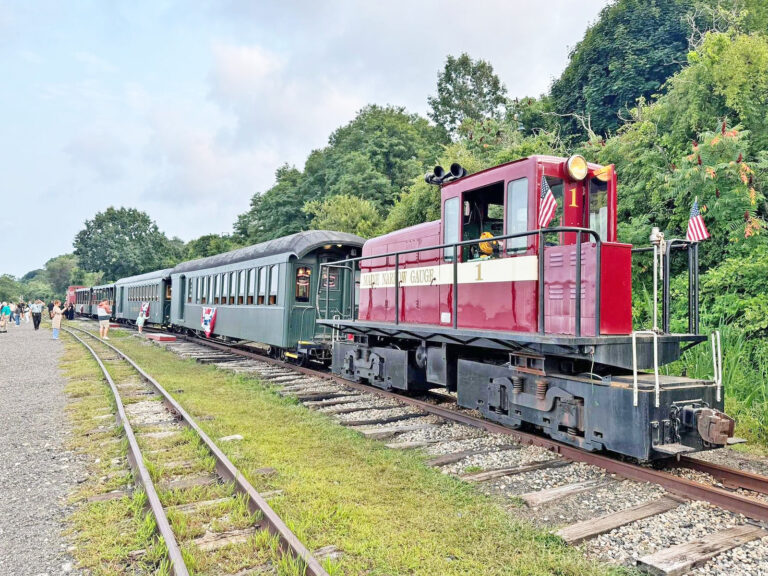 Train. Photo Credit: Maine Narrow Gauge Railroad Co + Museum Train. Photo Credit: Maine Narrow Gauge Railroad Co + Museum
