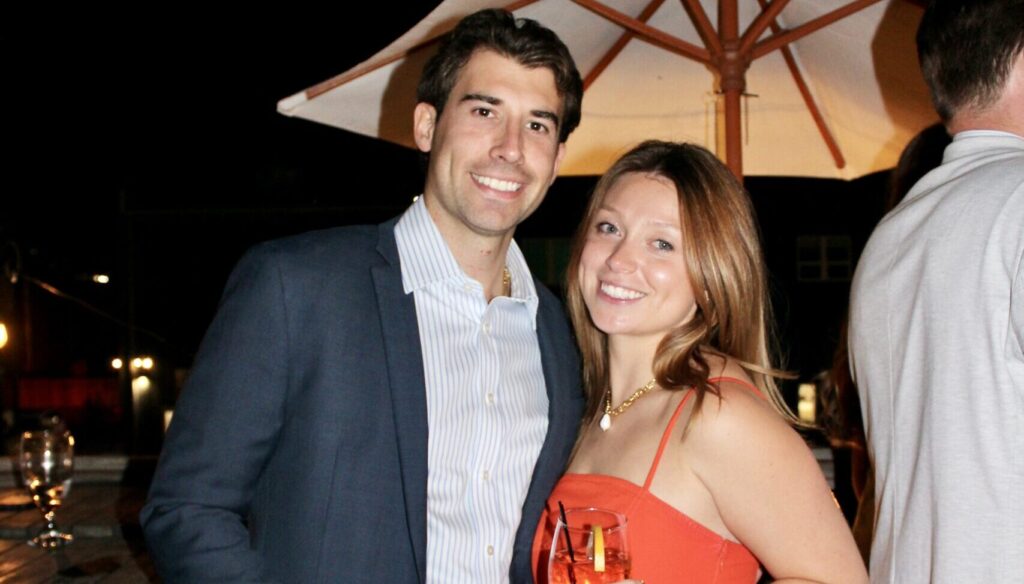 Couple at Event. Photo Credit: Boone's Fish House & Oyster Room