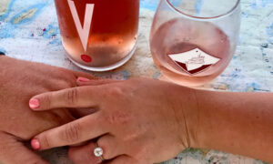 Engaged Couple. Photo Credit: Casco Bay Custom Charters