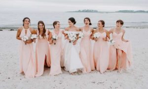 Wedding Party on Beach. Photo Provided by Inn by the Sea