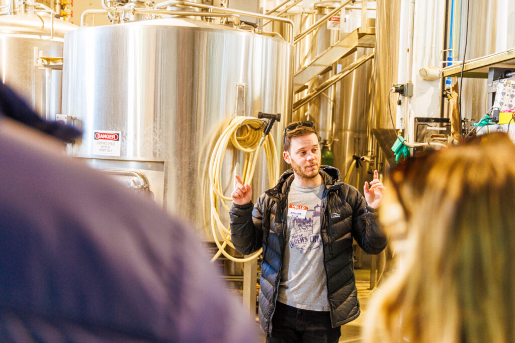 Brewery Tour. Photo Credit: Portland Explorer Brewery Tour. Photo Credit: Portland Explorer