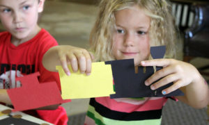Kids with Crafts. Photos Provided by Maine Narrow Gauge Railroad Company & Museum