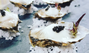 Local oysters, Photo Courtesy of Sea Glass Restaurant