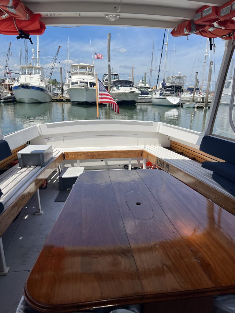 MARIE L Interior. Photo Credit: Casco Bay Custom Charters
