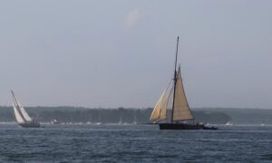 Frances on Casco Bay. Photo Credit: Sam Dow