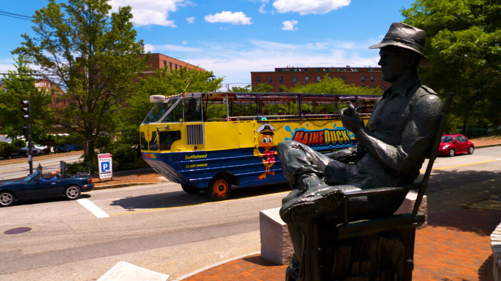 Duck Boat in the Old Port. Photo Provided by Quack N' Cruise