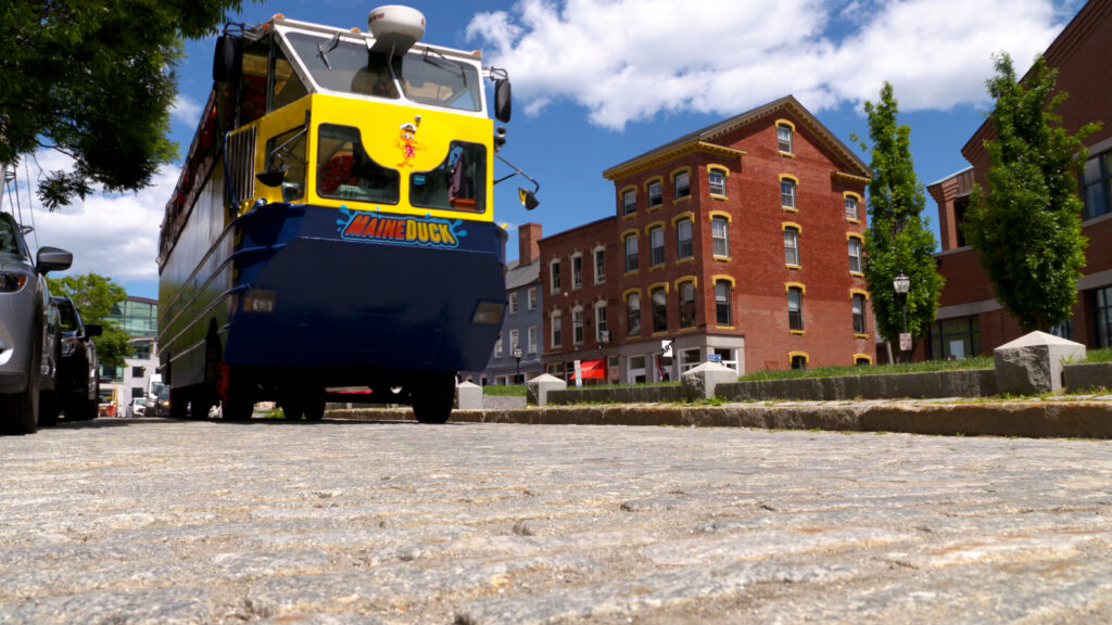 Duck Boat in the Old Port. Photo Provided by Quack N' Cruise
