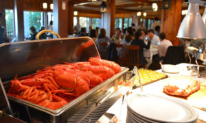 Lobster. Photo Provided by Migis Lodge on Sebago Lake