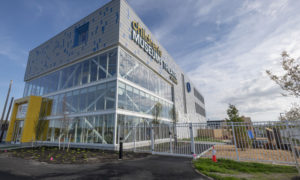 Exterior side, Photo Credit Sean Alonzo Harris Photography, courtesy of Children's Museum and Theatre of Maine