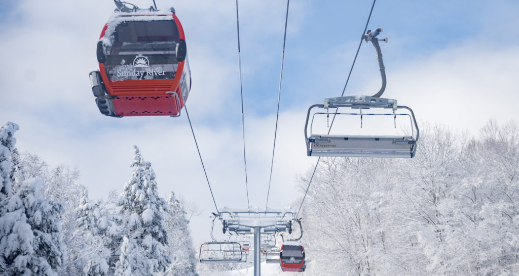 Lifts at Sunday River. Photo Credit: Sunday River Lifts at Sunday River. Photo Credit: Sunday River