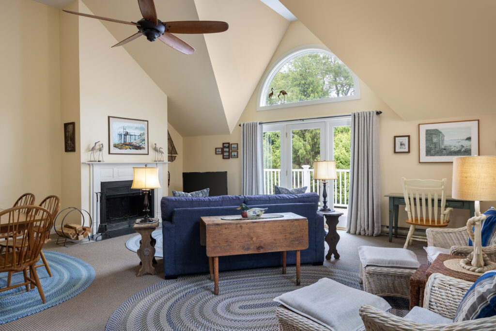 Townhouse Living Room. Photo Credit: Spruce Point Inn Townhouse Living Room. Photo Credit: Spruce Point Inn