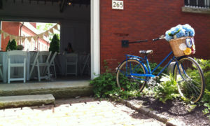 Bike outside event seating. Photo Provided by Diamond's Edge Restaurant