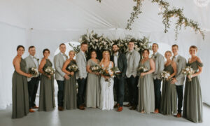 Wedding Party at Inn on Peaks Island. Photo Credit: Double H Photography