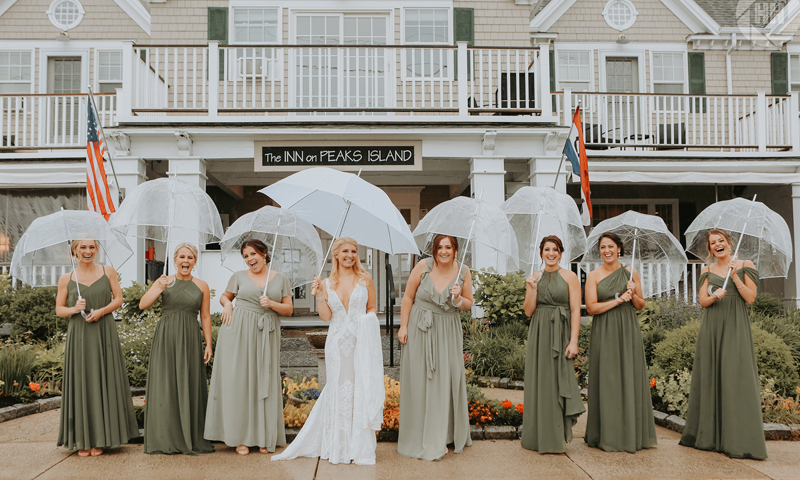 Wedding at Inn on Peaks Island. Photo Credit: Double H Photography