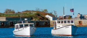 Marie L and Monhegan. Photo Credit: Casco Bay Custom Charters