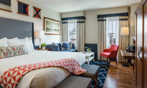 Bedroom. Photo Provided by Portland Harbor Hotel