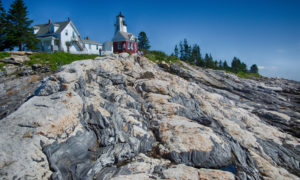 Rocky Coast and Lighthouse. Photo Provided by Maine Day Trip Tours