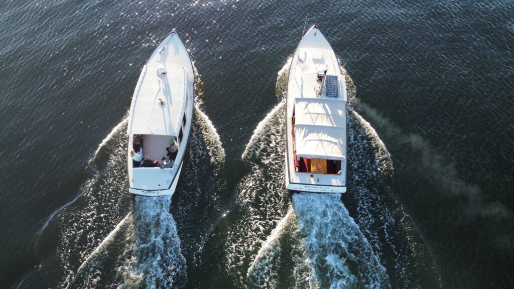 Marie L and Monhegan. Photo Credit: Casco Bay Custom Charters