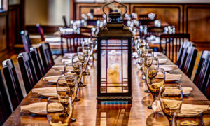 Indoor Dining. Photo Provided by Boone's Fish House & Oyster Room