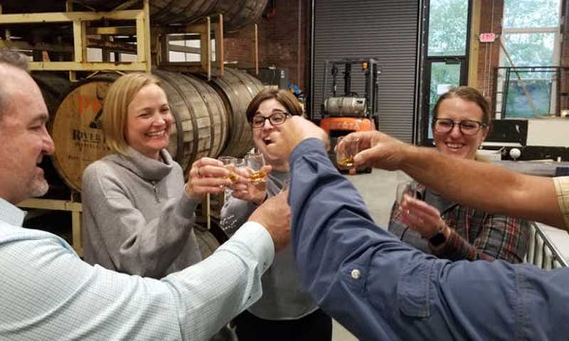 Cheers Inside Brewery. Photo Provided by Maine Brews Cruise