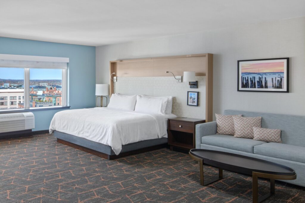 Guest Room at Holiday Inn. Photo Credit: Peter G. Morneau