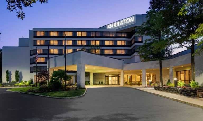 Hotel Exterior at Night. Photo Provided by Portland Sheraton Hotel Exterior at Night. Photo Provided by Portland Sheraton