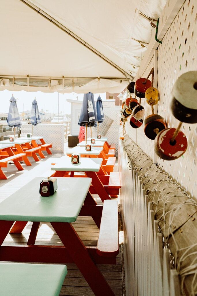 Portland Lobster Co Deck. Photo Credit: Jamie Mercurio Photography