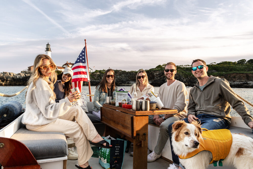 Friends on Private Charter. Photo Credit: Sail Portland Maine