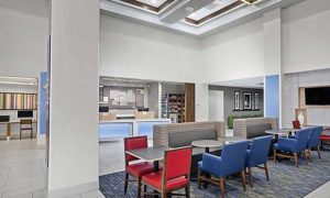 Lobby. Photo Provided by Holiday Inn Express Hotel & Suites South Portland