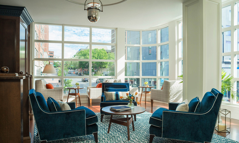 Lobby. Photo Provided by Portland Harbor Hotel