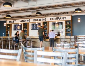 Freeport Taproom. Photo Credit: Mast Landing Brewing Company