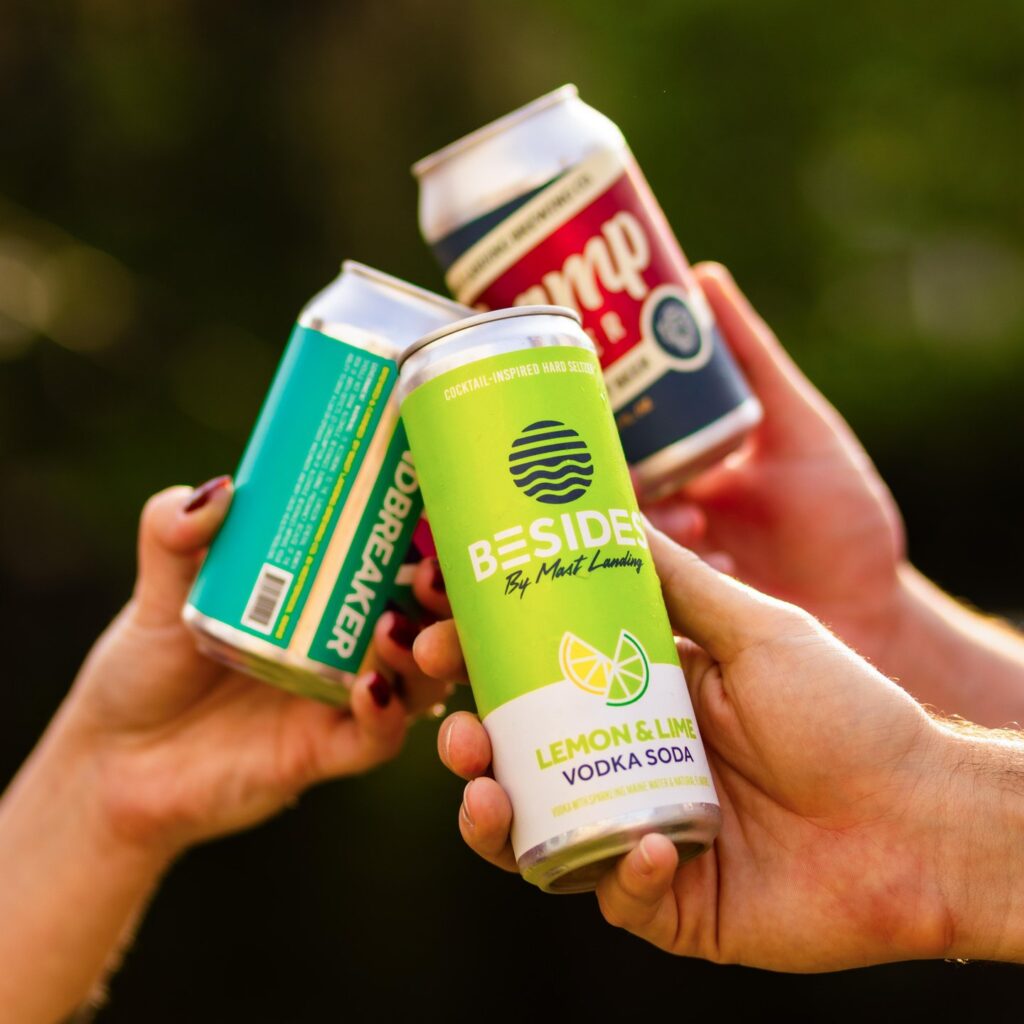 Seltzers. Photo Credit: Mast Landing Brewing Company