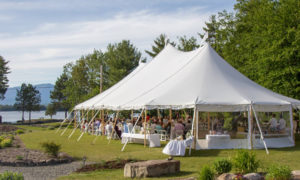 Tented Event. Photo Provided by New England Outdoor Center