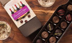 Chocolate and Wine Pairings. Photo Provided by Len Libby Candies